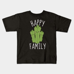 Funny Asparagus: Happy Family Kids T-Shirt